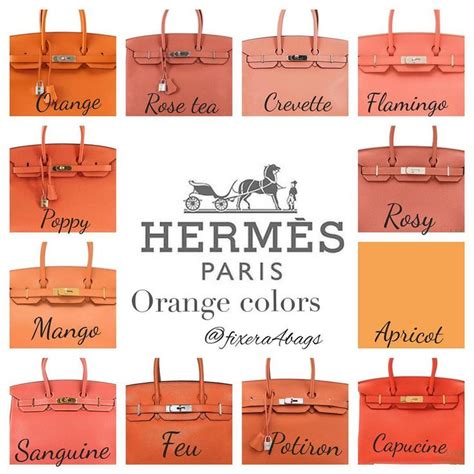 Hermes colors list